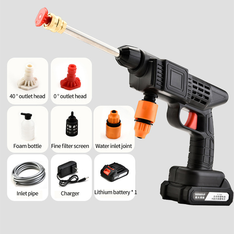  باتری لیتیمی کارواش شارژی پرتابل 